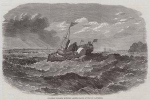 سفينة بخارية كندية تدير Lachine Rapid of the St Lawrence